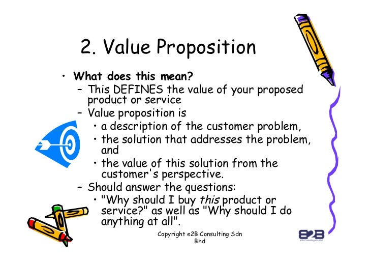 value proposition presentation value proposition business model example